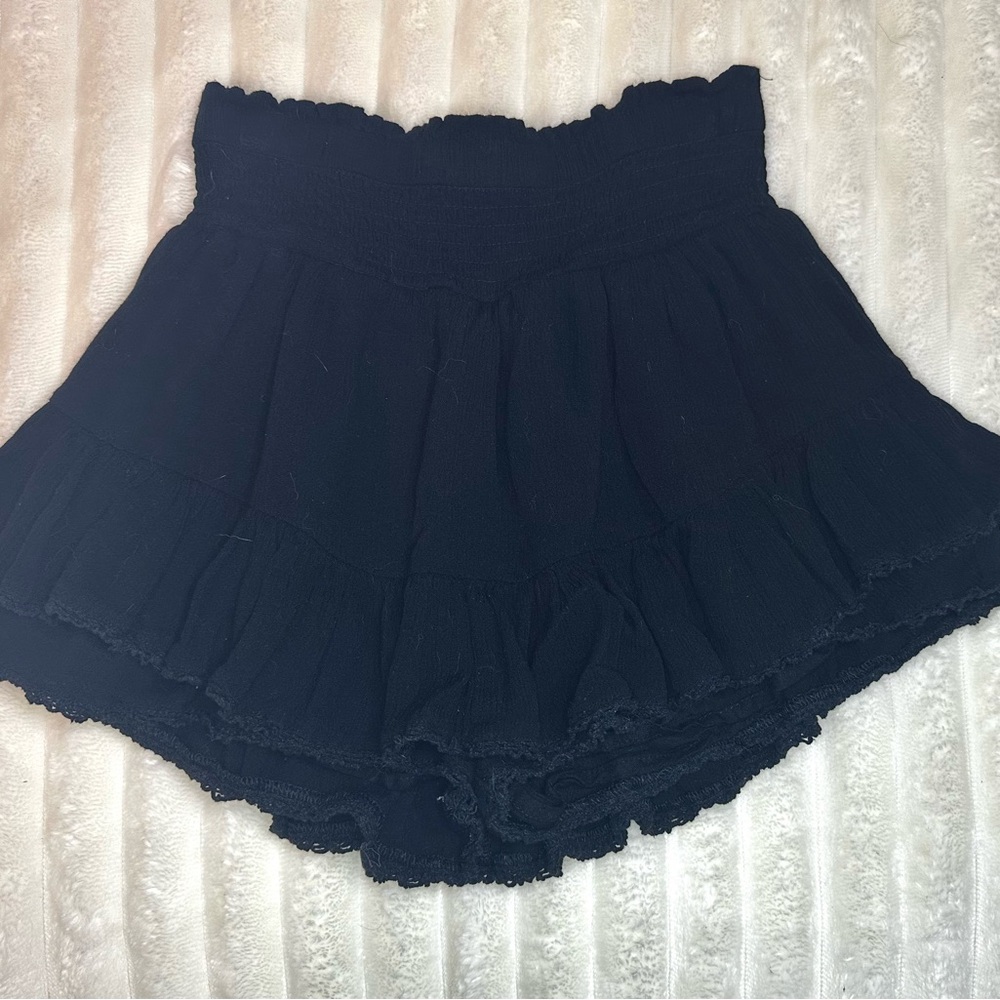 Aeropostale Black Mini Skirt with Shorts